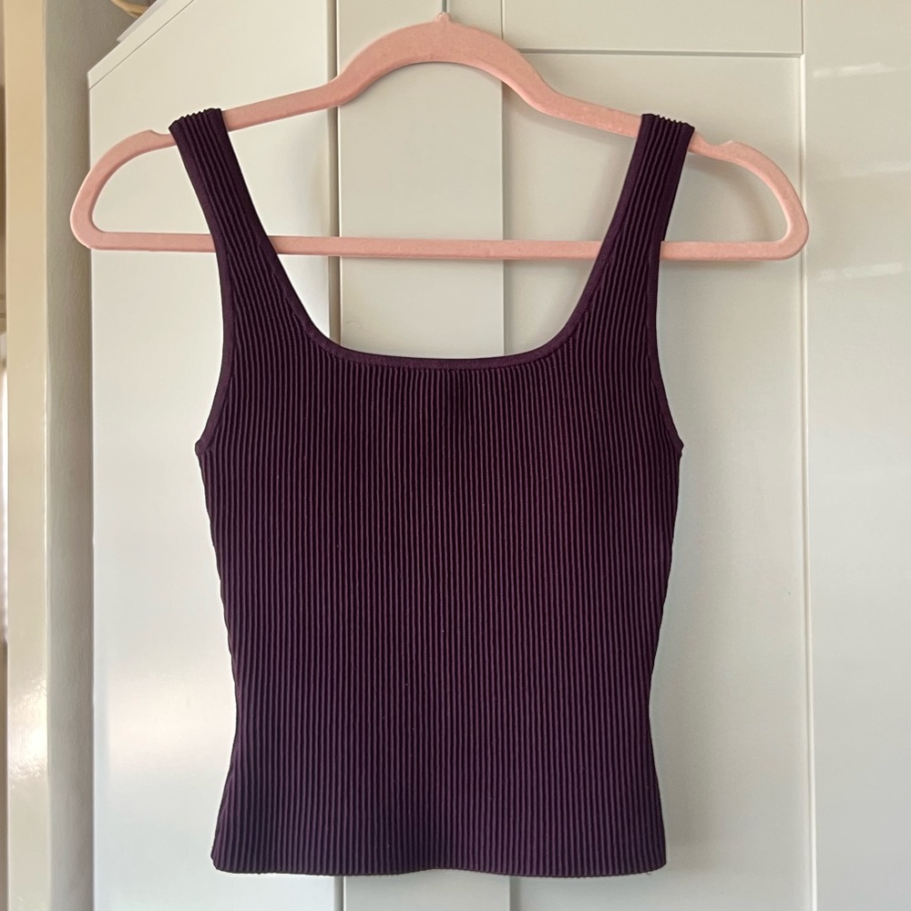 Aritzia Sculpt Knit Squareneck Tank